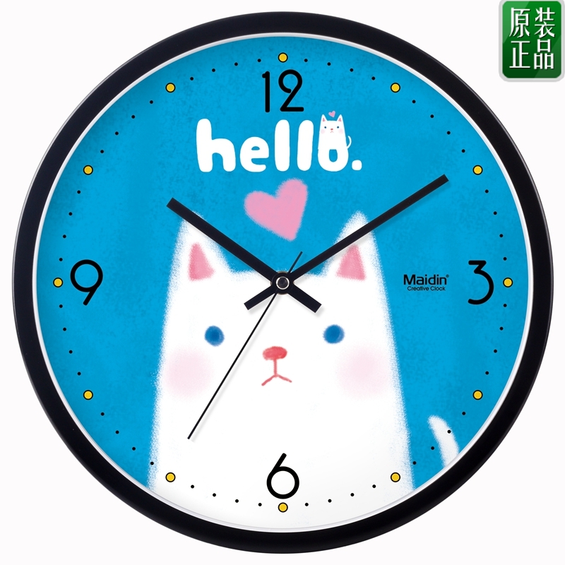麦丁包邮钟表挂钟客厅卡通艺术创意时钟静音时尚可爱