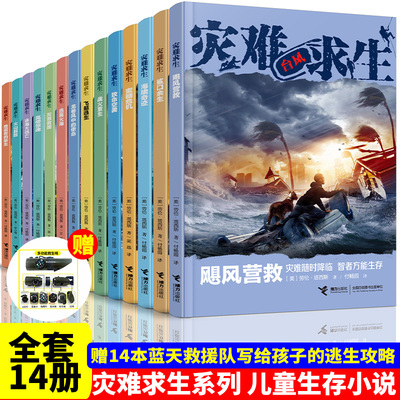 灾难求生全套14册青少年生存冒险小说故事书外国儿童文学读物三四五六七八年级初中小学生课外阅读书籍8-10-15周岁书目正版