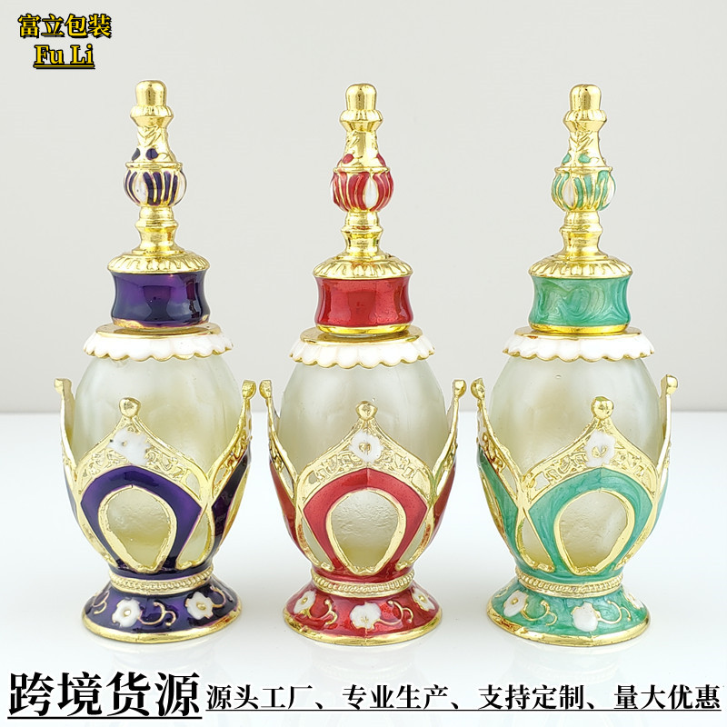 迪拜香精瓶25ml精油玻璃瓶皇冠合