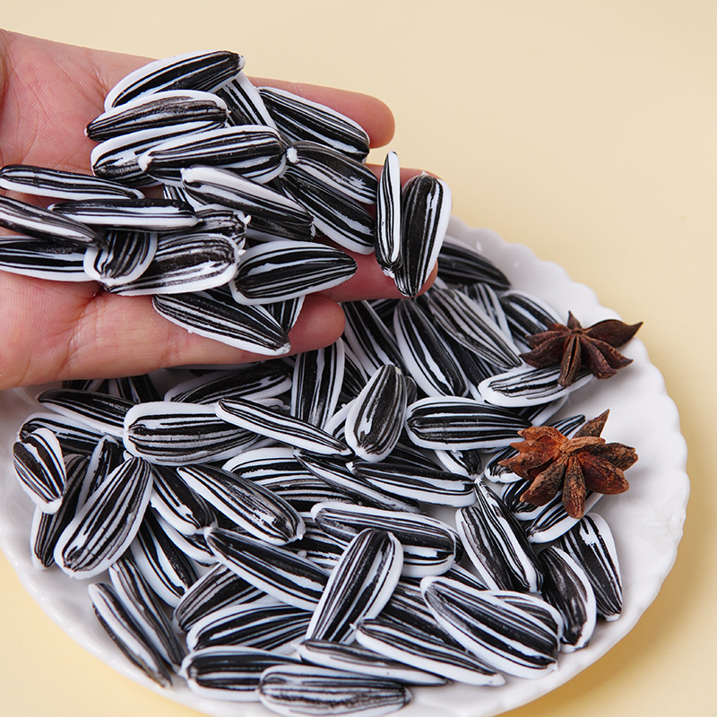 PVC仿真瓜子模型短视频搞怪道具DIY手作配件仿真零食坚果玩具