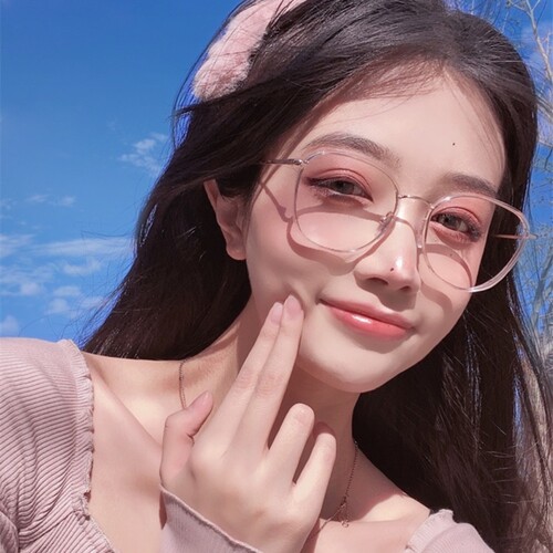 博主推荐透明眼镜女超轻复古圆框镜显脸小防蓝光高度数不显厚良也 - 封面