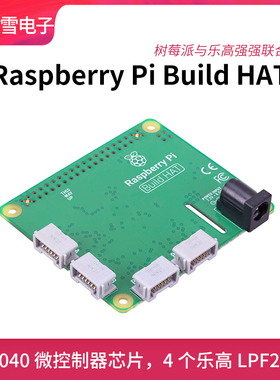 Raspberry Pi Build HAT 树莓派RP2040微控制器 板载乐高电机接口