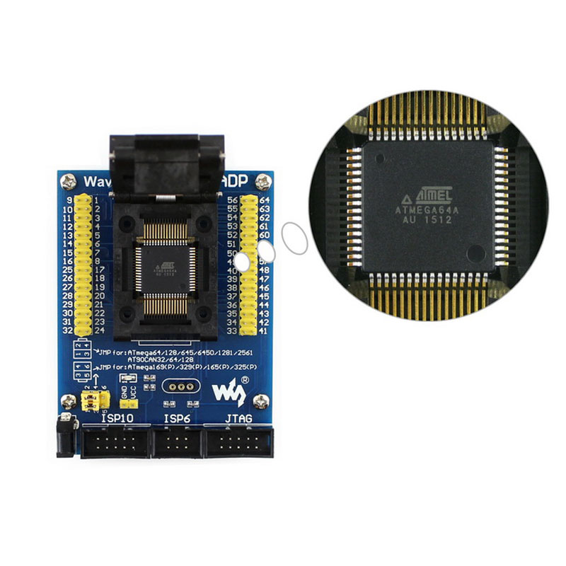 引脚全引出 JTAG ISP 双接口