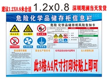 防爆柜新新款危险化学品储存柜中间仓作业分装信息栏危化品公示牌