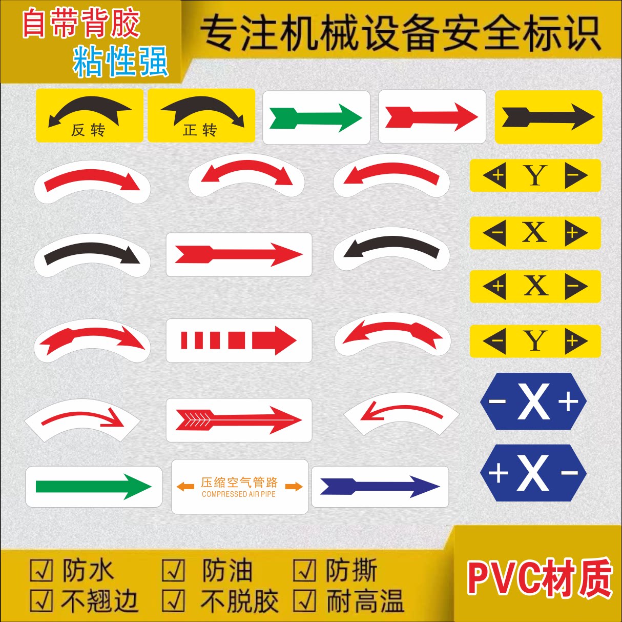 旋转按钮开关标识贴旋转方向指示
