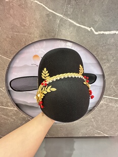 宋制翼善冠汉服婚礼新郎官帽子中式古风高端饰品婚服帽