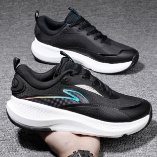 李宁运动鞋男款2025冬季新款softgo系带鞋子网面运动鞋男AGLT179