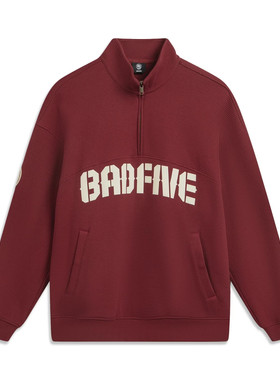 李宁运动卫衣宽松男2026春秋反伍BADFIVE宽松上衣套头衫AWDW033