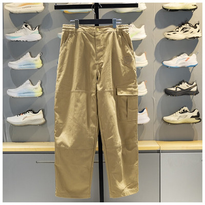 李宁休闲长裤宽松男运动裤25秋冬韦德系列宽松直筒工装裤AKXV271