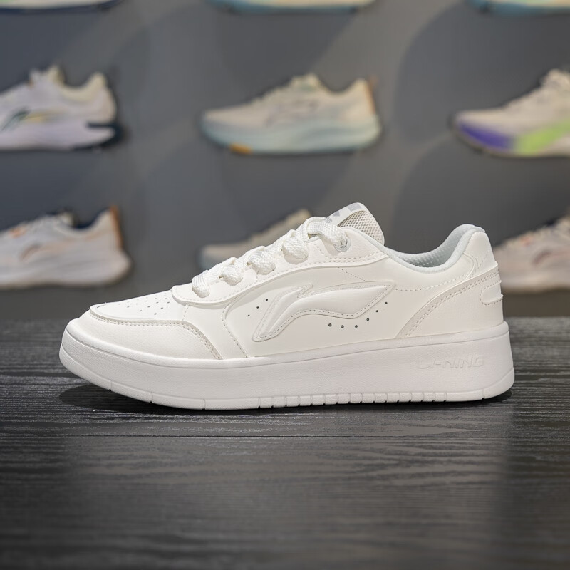 李宁休闲鞋软底男鞋2025秋季元宝Pure低帮透气板鞋小白鞋AGCV149