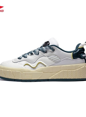 李宁001 UNBLOCK经典休闲鞋男鞋板鞋舒适软弹2025运动鞋AGCT095