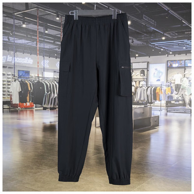 李宁运动裤男卫裤2025夏季潮流束脚速干梭织收口长裤AYKU181