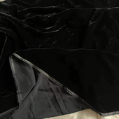 1.4米宽幅黑色真丝绒布料旗袍天鹅绒金丝绒乔绒桑蚕丝面料特价