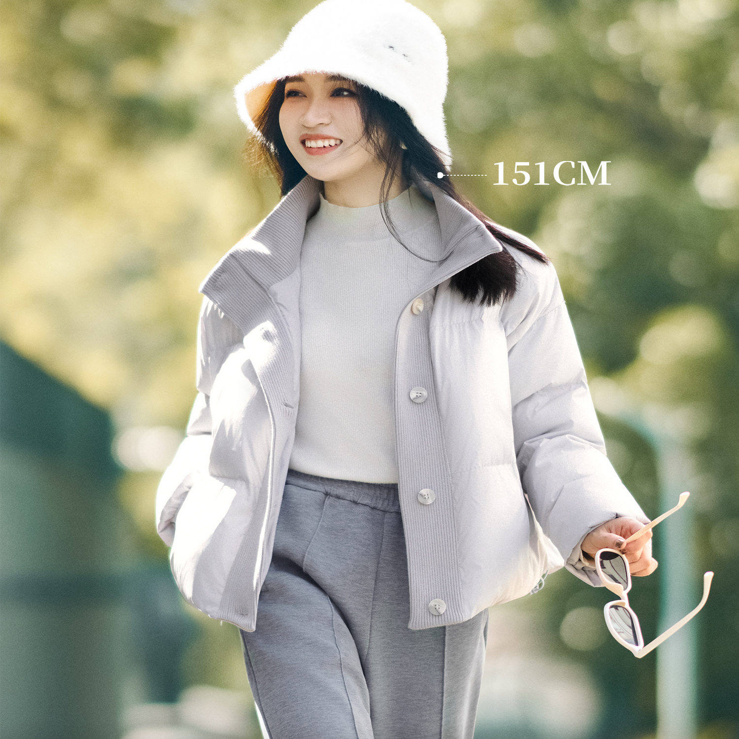 柒量一裁小个子棉服外套