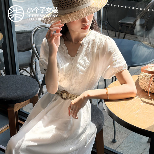 柒量一裁小个子女夏季连衣裙