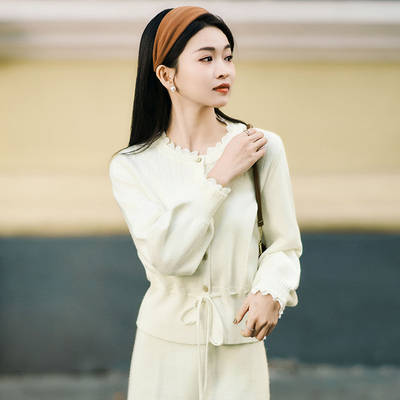 柒量一裁小个子毛针织衫