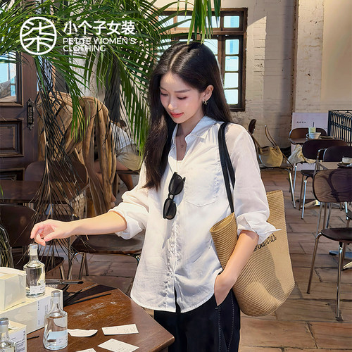 柒量一裁小个子女夏长袖秋款衬衫