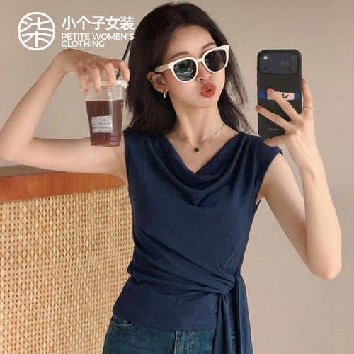 柒量一裁小个子短袖T恤女新款