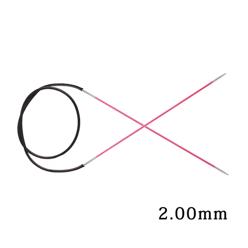 KnitPro Zing 80cm 铝制多彩环针正品毛衣针进口循环针环形针工具