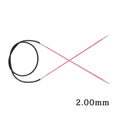 KnitPro Zing 80cm 铝制多彩环针正品毛衣针进口循环针环形针工具