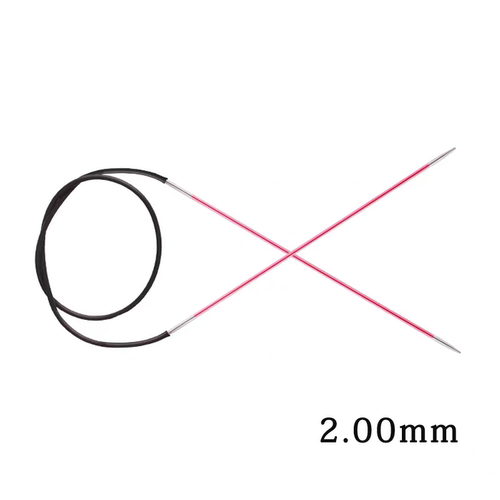 KnitPro Zing 80cm 铝制多彩环针正品毛衣针进口循环针环形针工具