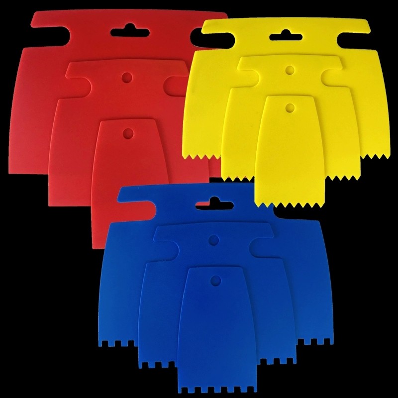 塑料刮板套装平口/方齿/尖齿刮片艺术涂料肌理造型刮刀塑胶工具刀,五金/工具,刮刀,淘宝优惠券,粉丝福利购,淘宝优惠卷