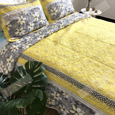 纯棉床盖三件套床单外销外贸原单