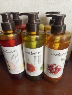 发之食谱HairRecipe无花果苹果生姜洗发水护发素530ml蜂蜜洗头水