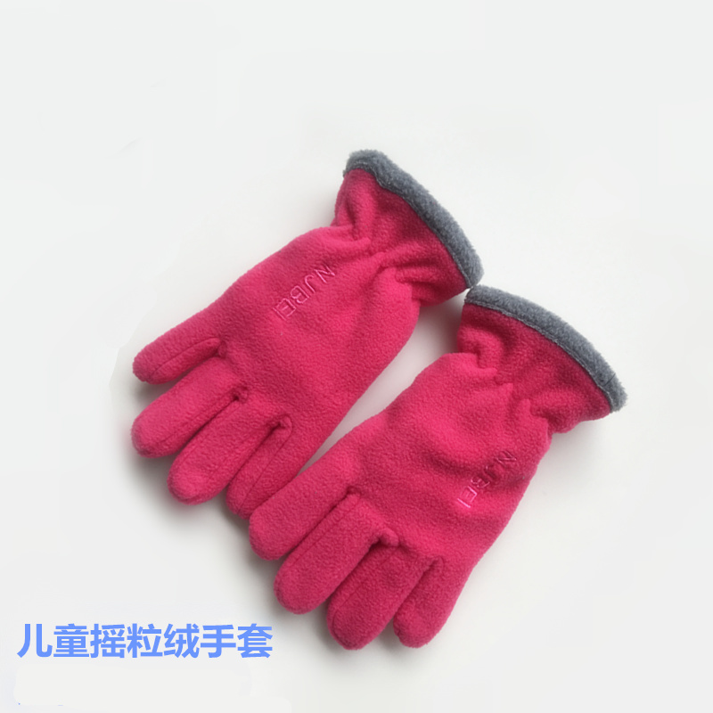 儿童摇粒绒柔软耐磨防风通用手套