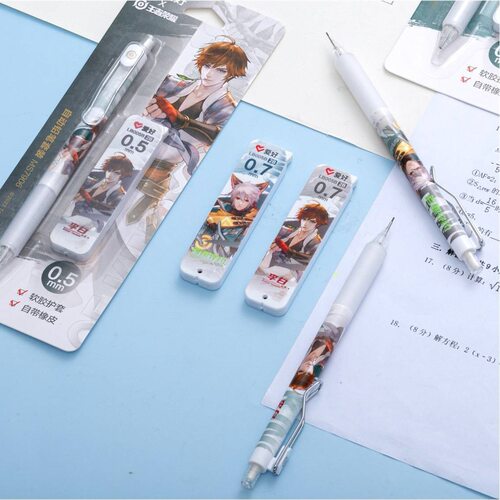 爱好文具新品MS7906王者荣耀自动铅笔套装 学生卡通写字活动铅笔