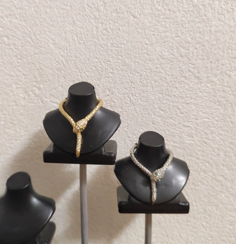 [mydoll] Мини-украшения для ребенка за 6 центов - цепочка в виде змеи/ошейник в виде змеи (ошейник с магнитной пряжкой)