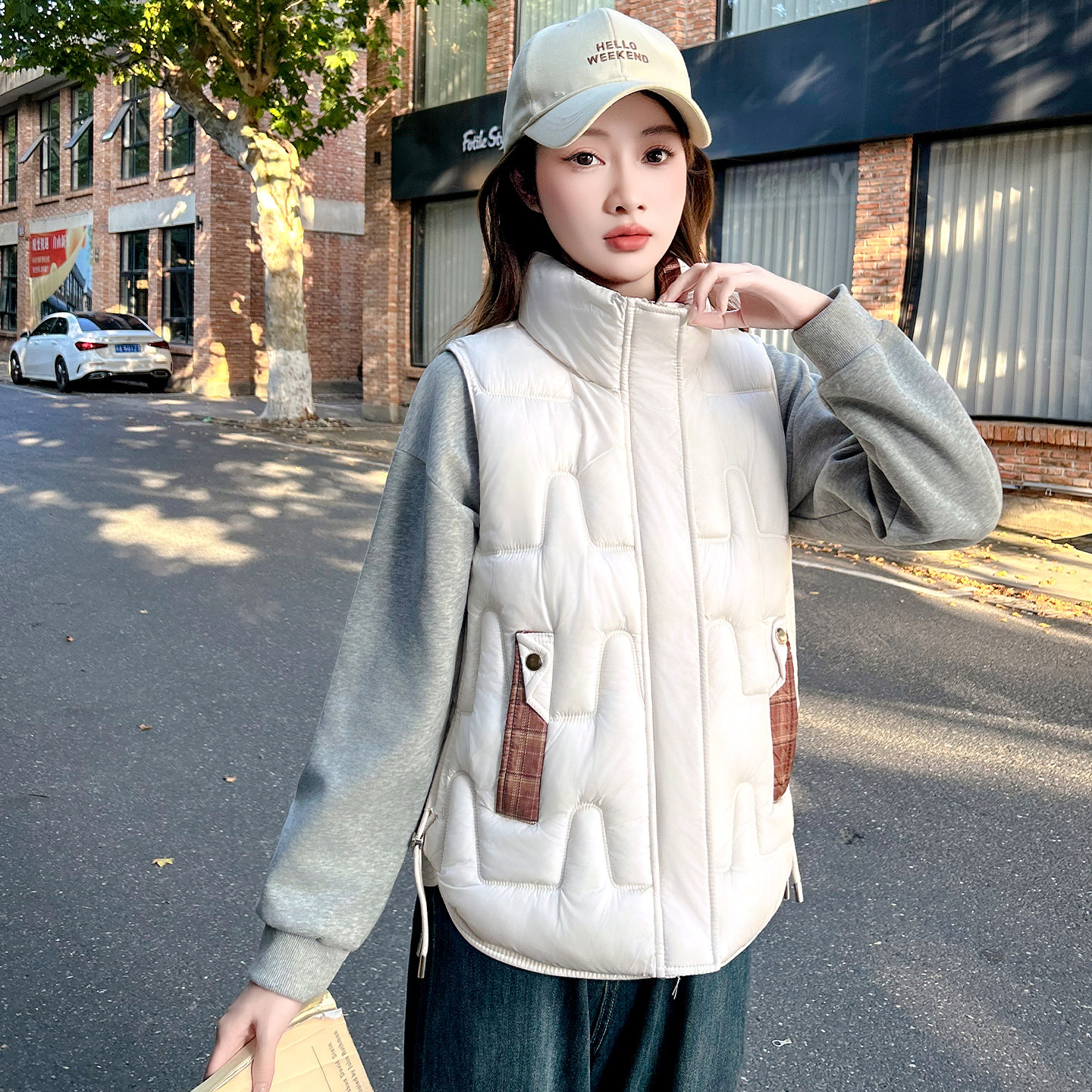 2026新款女立领加厚保暖棉马甲