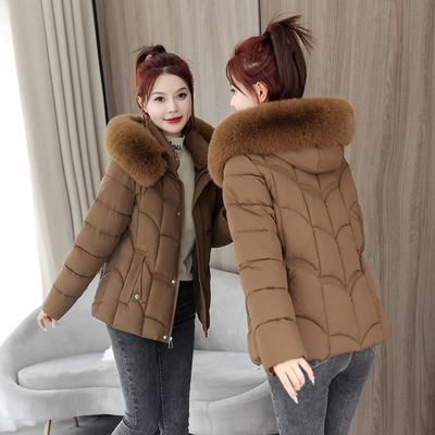 2024冬季新款修身加厚短款韩版棉衣女保暖羽绒棉服时尚外套百搭潮