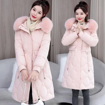 羽绒棉服女士中长款2025年新款爆款冬季加厚保暖棉衣修身棉袄外套