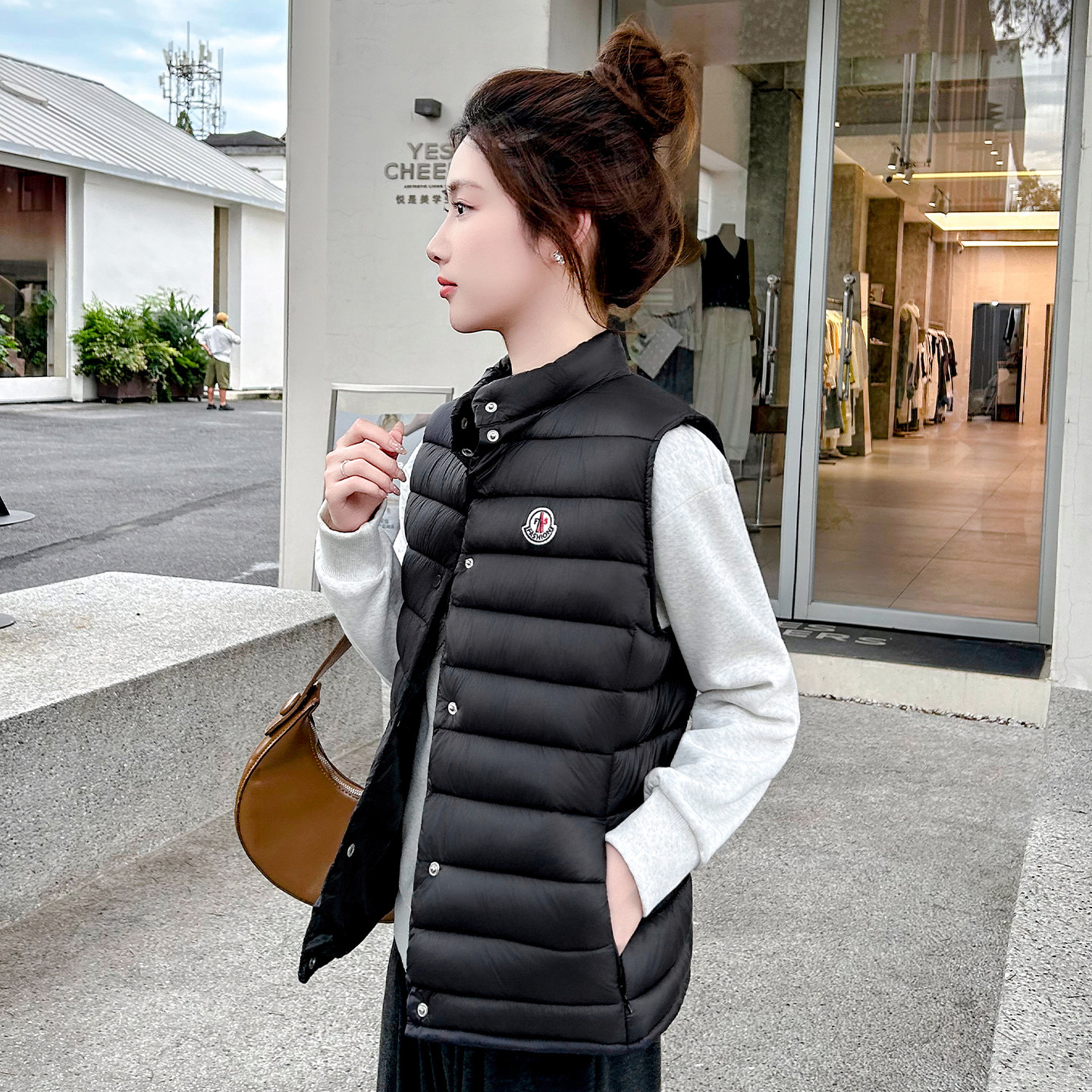 2026新款秋冬保暖立领棉马甲女