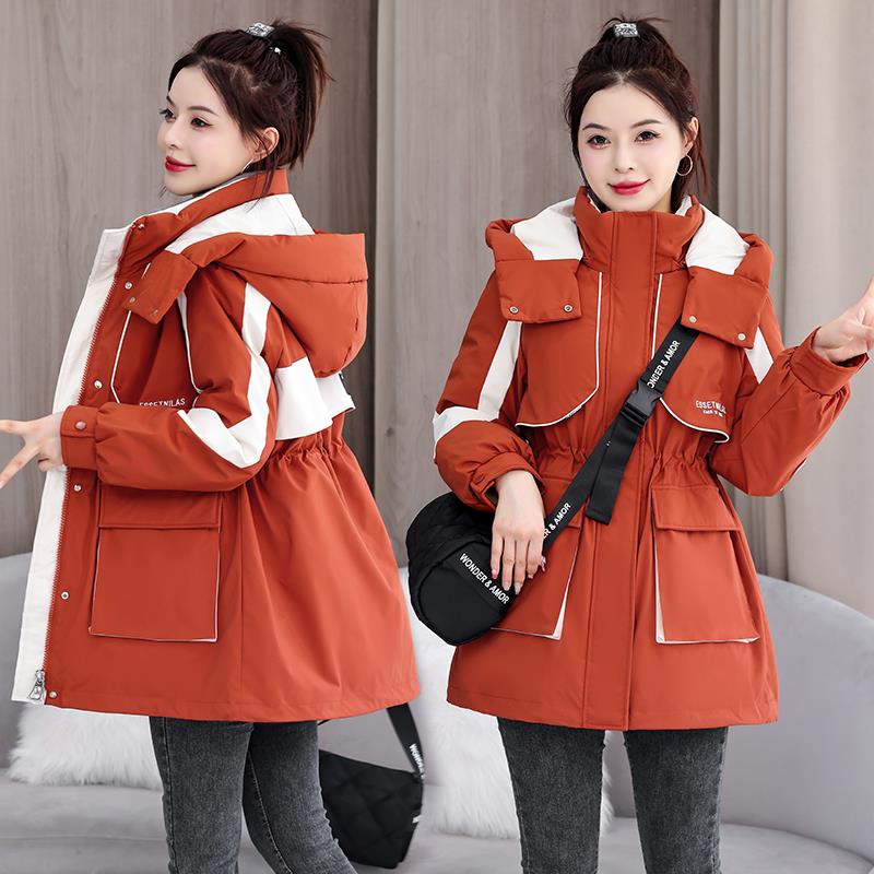 派克棉服外套中长款气质女冬季