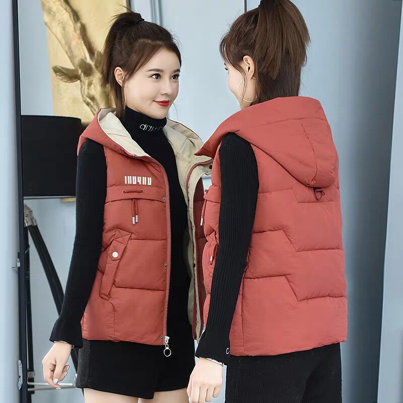 羽绒棉马甲女短款2025新款秋冬韩版修身加厚保暖背心坎肩马夹外套,女装/女士精品,马夹,淘宝优惠券,粉丝福利购,淘宝优惠卷