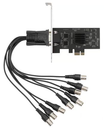 8路720全实时 4路1080P 全实时 AHD PCI-E视频采集卡 Directshow
