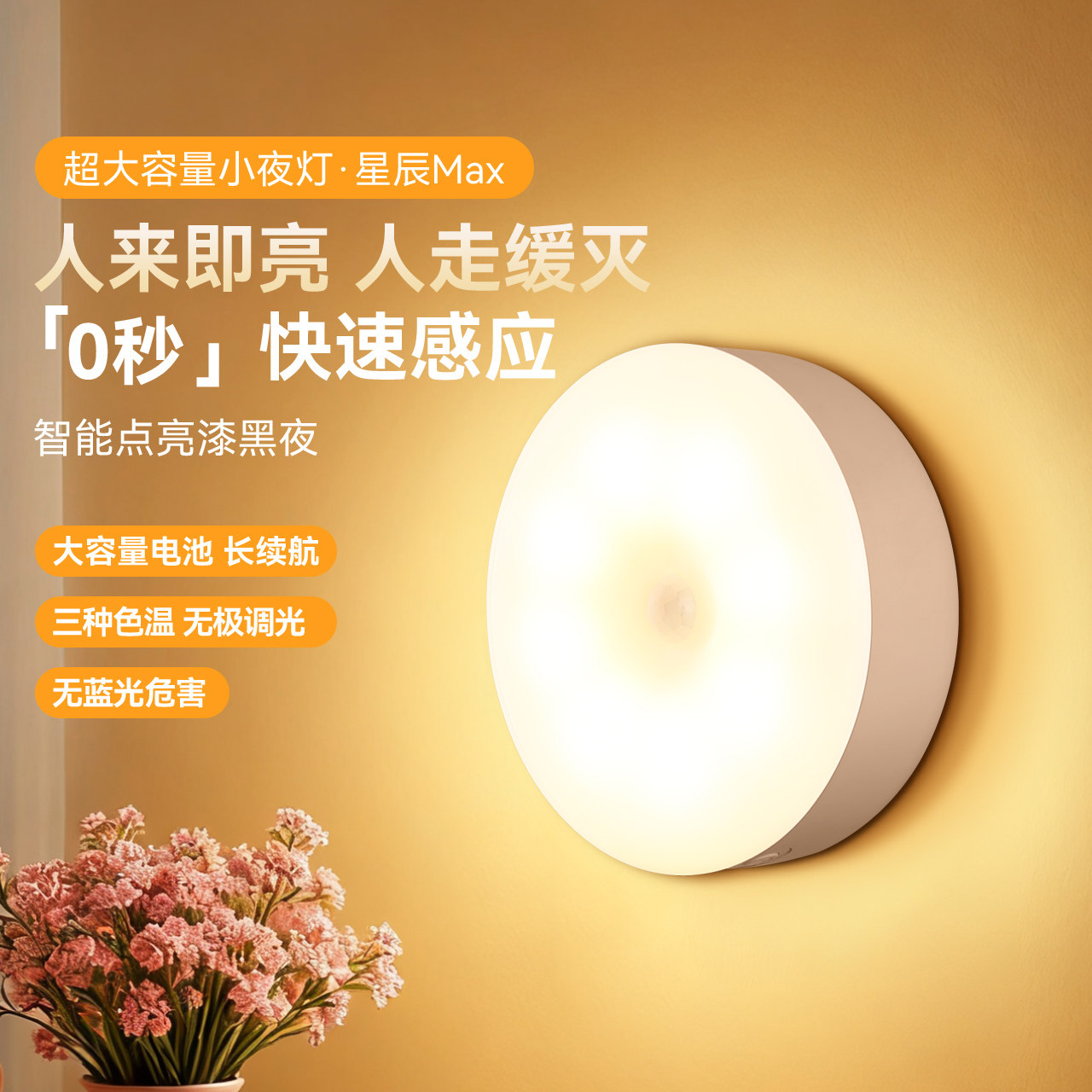 雷士照明人体感应小夜灯图片