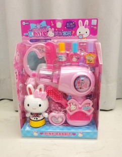 儿童过家家模拟打扮头发做头发工具吹风机拉直女孩仿真美发玩具