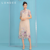 Londee 飘逸印花礼服2S26555 龙笛春夏款
