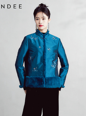 Londee/龙笛中式立领缎面中国风高级感上衣3T25197
