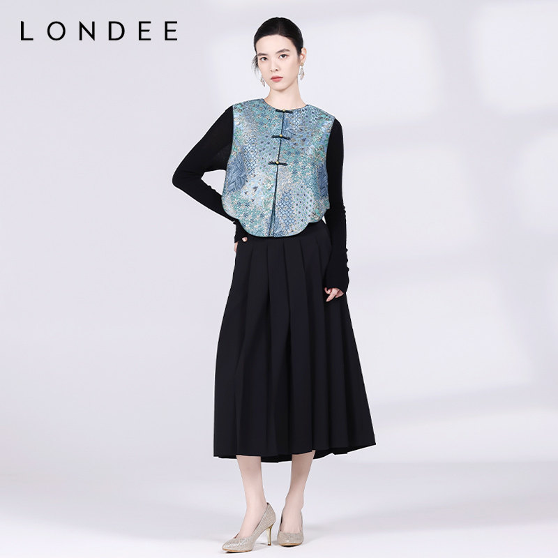 Londee/龙笛秋冬新款优雅格致花纹图案马甲背心4T27278,女装/女士精品,马夹,淘宝优惠券,粉丝福利购,淘宝优惠卷