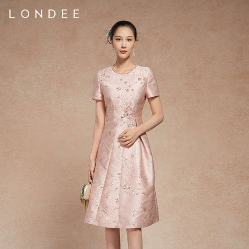 Londee/龙笛时尚高端礼服裙宴会聚会气质轻奢高级感连衣裙5T21658