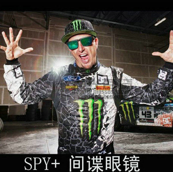 街头风SPY滑板死飞款男女潮流彩色反光墨镜太阳眼镜欧美滑雪