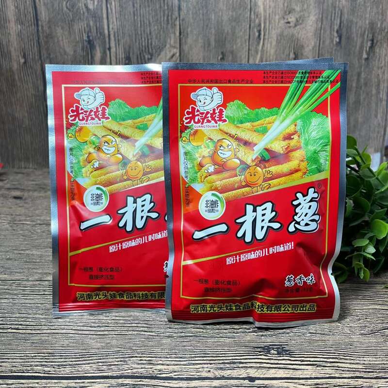 光头娃一根葱零食香葱味膨化食品8090后怀旧薯条童年小卖部小吃-封面