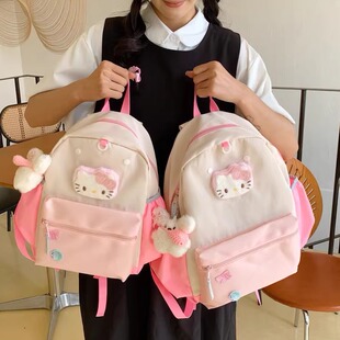 hellokitty书包初中女生高颜值小众小学生可爱kt猫大容量双肩包
