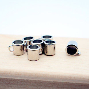 Dollhouse娃娃屋仿真合金杯微缩金属咖啡小杯子迷你厨房场景摆件