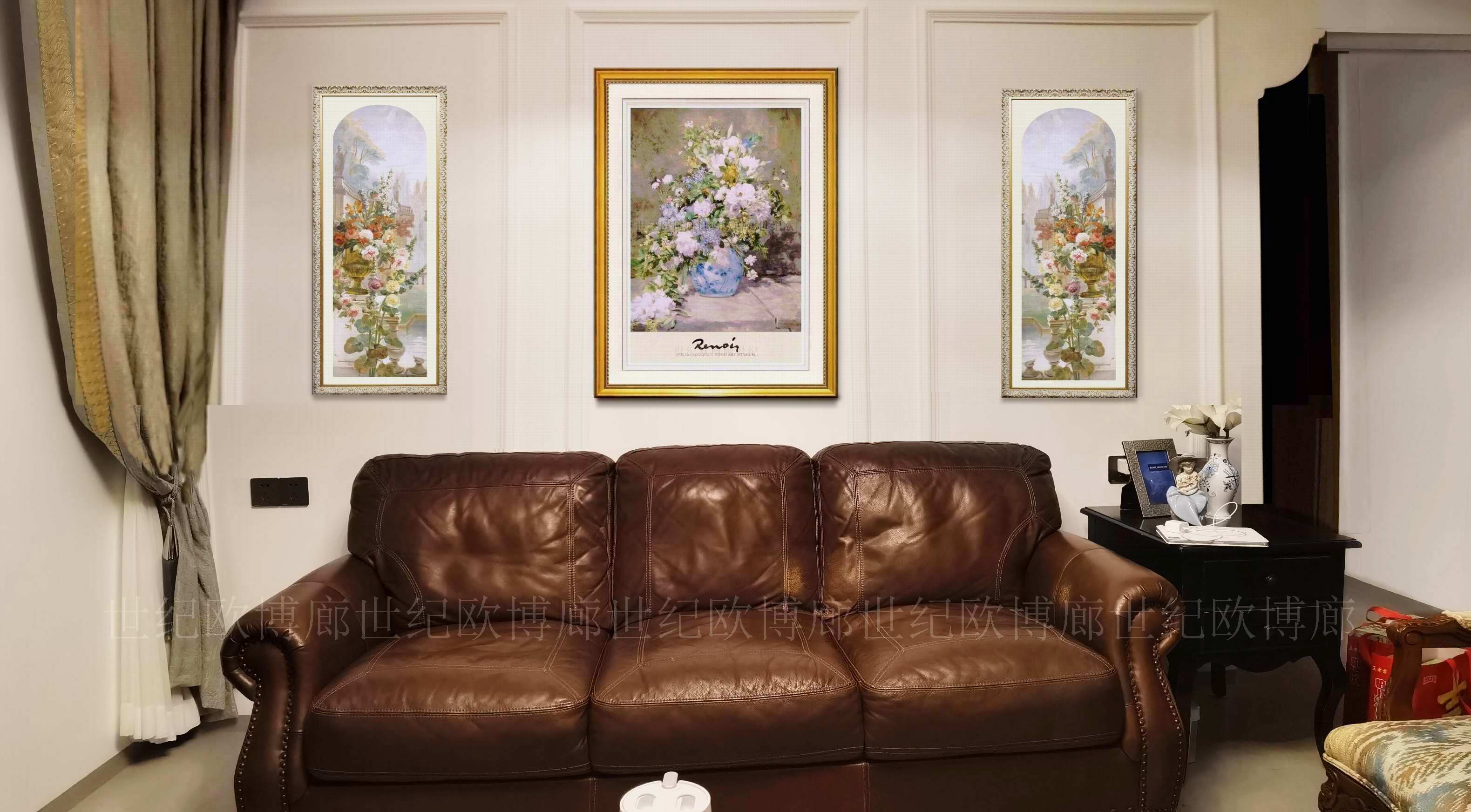 世纪欧博廊为顾客美式全屋高端定制原版装饰画挂画链接