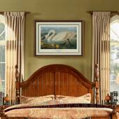 奥杜邦花鸟名著 纯进口珍藏版 饰画 家居天鹅装 美国天鹅 画芯美式